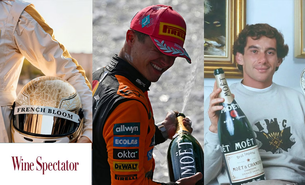 NA Bubbly French Bloom Joins Official Champagne Moët & Chandon in the Formula 1 Wine Paddock